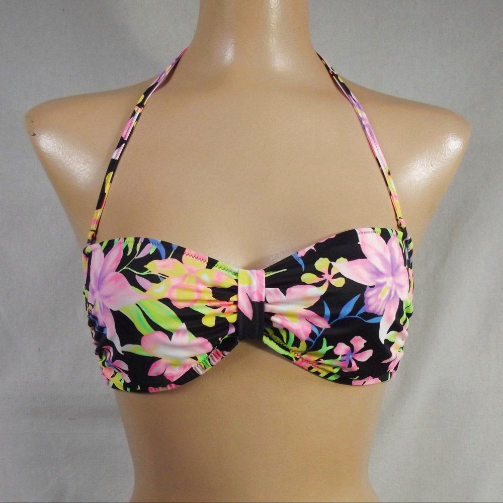 PINK Victoria's Secret Tropical Floral Bikini Top